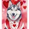 Edge Collections - 11.25" X 15.50" - Multicolor - Siberian Husky My Valentine Decorative - 1 Piece